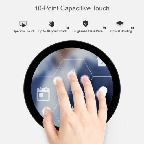 Waveshare 1080x1080 IPS à liaison optique 5 pouces HDMI circulaire 10 points écran tactile (24369) SW601A406-09