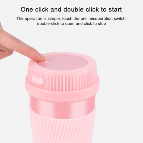 Mini presse-fruits électrique domestique rechargeable USB portable (rose) SH401A1689-015