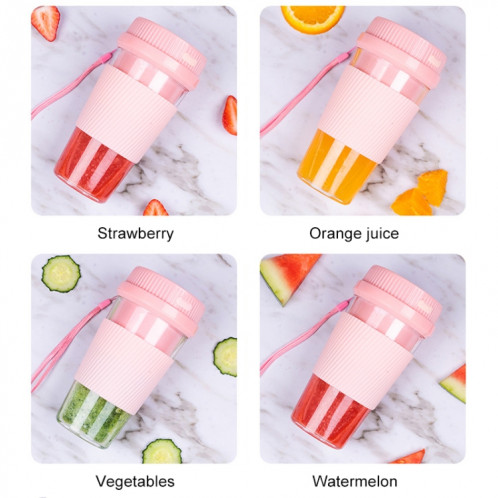Mini presse-fruits électrique domestique rechargeable USB portable (rose) SH401A1689-015
