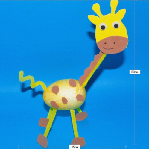 2 PCS bricolage fait maison animaux 3D maternelle apprenant des jouets éducatifs précoces, livraison de style aléatoire SH0082409-05