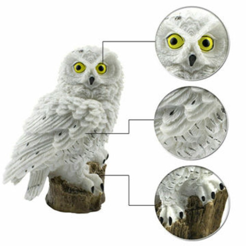 Lampe de jardin à LED en forme de hibou à énergie solaire (marron) SH101B1759-08