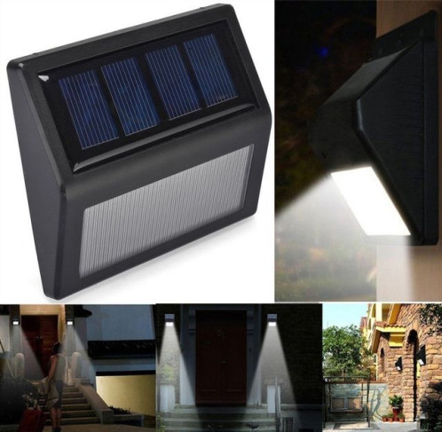 6 LED énergie solaire IP55 étanche capteur de lumière murale lumière pont lumières (lumière blanche) SH501A1573-09