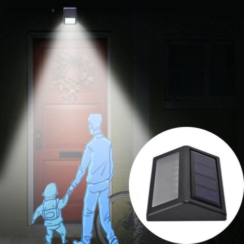 6 LED énergie solaire IP55 étanche capteur de lumière murale lumière pont lumières (lumière chaude) SH501B1162-08