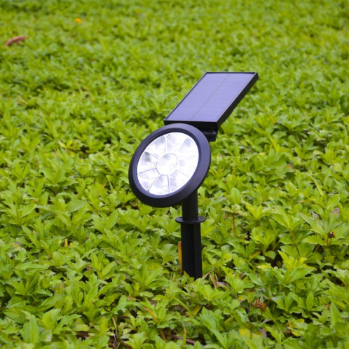 Lumières de jardin à énergie solaire 9 LED jardin extérieur réglable IP65 lumière étanche (blanc chaud + lumière blanche) SH901B1054-08