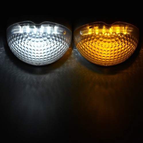 Lampe de jardin semi-circulaire étanche IP55 de contrôle de la lumière solaire (lumière blanche) SH801B13-09