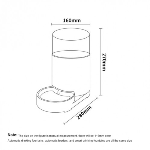 Distributeur d'eau automatique pour chat Distributeur d'eau potable pour chien, Style: Fontaine à boire SH65011609-013