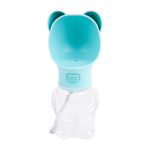 Distributeur d'eau portable extérieur pour chat et chien Fontaine à boire portable, style: petit ours (bleu) SH402A649-08
