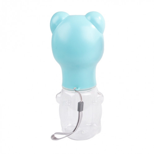 Distributeur d'eau portatif extérieur pour chat et chien Fontaine à boire portable, style: petit ours (rose) SH402B895-08