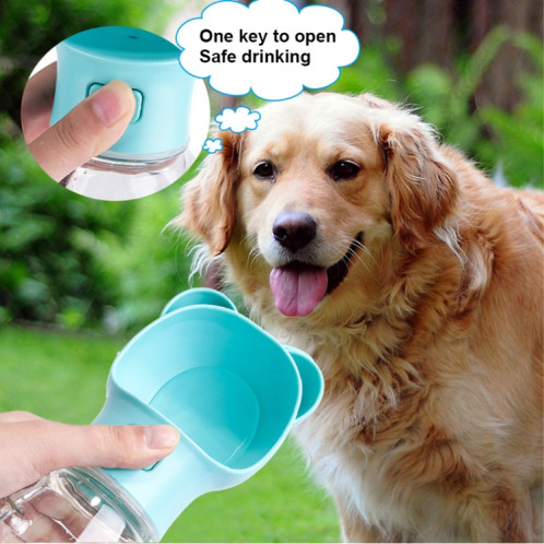 Distributeur d'eau portatif extérieur pour chat et chien Fontaine à boire portable, style: petit ours (rose) SH402B895-08