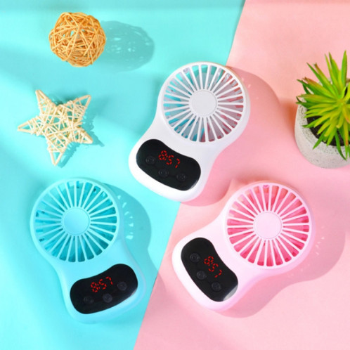 Horloge multifonctionnelle petit ventilateur de bureau créatif Mini ventilateur USB (blanc) SH601A951-07