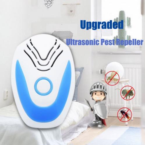 Répulsif anti-moustique électronique à ultrasons multifonctionnel, type de prise: (bleue) SH901A349-08