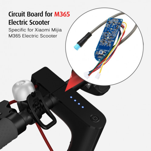 Contrôleur de panneau de commutateur d'indicateur de batterie de tableau de bord de Scooter électrique pour le Scooter électrique de Xiaomi Mijia M365 SH8524708-07