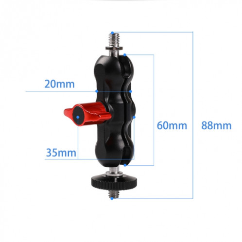 Caméra SLR Caméra BRANCHE MAGIQUE SUPPORT TÊTE À BOULIRE À BALLE DOUBLE BALL GIMBAL À LA MAIN DE MAIN CLIP DE POI DE POÊTEMENT SH87631557-06