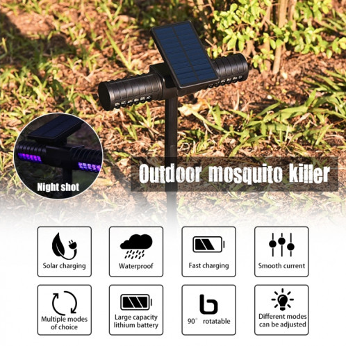 Piège à moustiques extérieur de villa de lumière de jardin imperméable solaire SH6642908-09