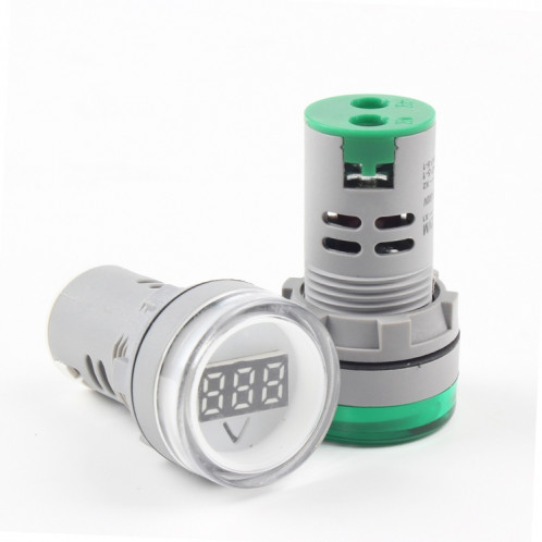 AD16-22DSV Mini affichage numérique 60-500V indicateur général voltmètre ca, trou ouvert: 22 mm (vert) SH701B1286-08