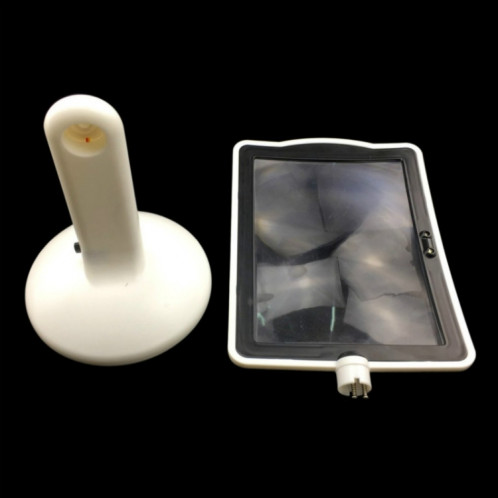 Lecture plus lumineuse visionneuse LED grand écran 3X loupe avec lumière blanche rotation de 360 ​​degrés loupe de bureau mains libres SH4748536-05