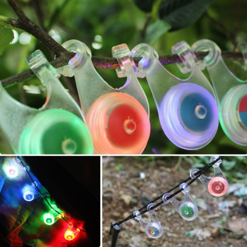10 PCS Outdoor Camping Tent Silicone Suspension Lampe LED Vélo Avertissement Feu Arrière (Couleur) SH401D1423-07