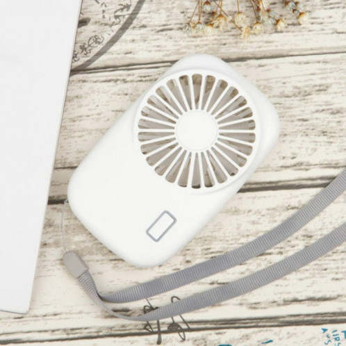 Mini ventilateur portable rechargeable USB (blanc) SH101A808-08
