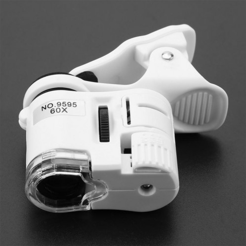 9595W1 Microscope HD de téléphone portable en loupe 60 fois avec lumière LED SH2126902-08