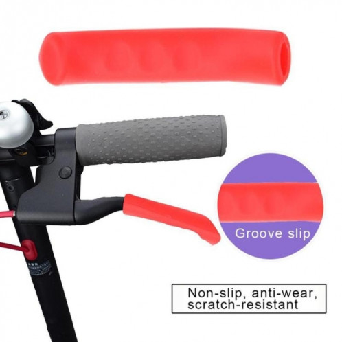 2 PCS pour Xiaomi Mijia M365 Scooter électrique frein à main couvercle en silicone antidérapant (rose) SH201I774-06
