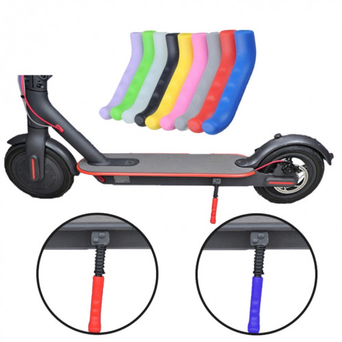 2 PCS pour Xiaomi Mijia M365 Scooter électrique frein à main couvercle en silicone antidérapant (rose) SH201I774-06