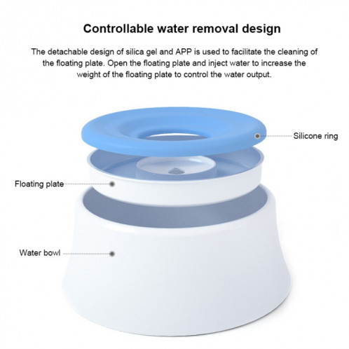 Pot d'eau potable pour chien Pot pour chien non mouillé Bouche éclaboussure Eau de grande capacité Flottabilité pour chien Bol (vert) SH401C1695-06
