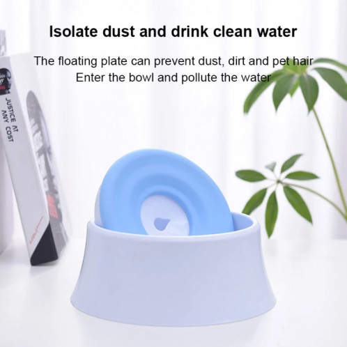 Pot d'eau potable pour chien Pot pour chien non mouillé Bouche éclaboussure Eau de grande capacité Flottabilité pour chien Bol (vert) SH401C1695-06