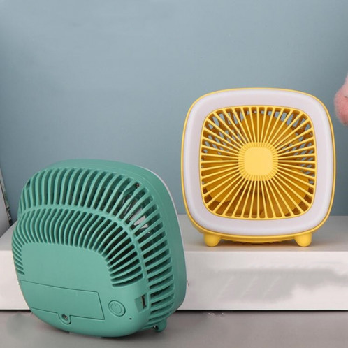 Ventilateur de poche multifonctionnel rechargeable USB de bureau (vert) SH101C309-07