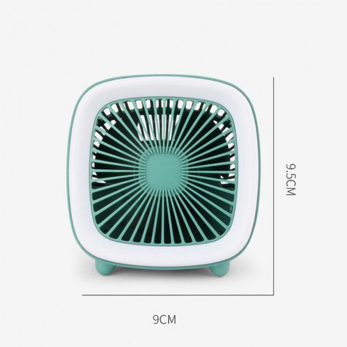 Ventilateur de poche multifonctionnel rechargeable USB de bureau (vert) SH101C309-07
