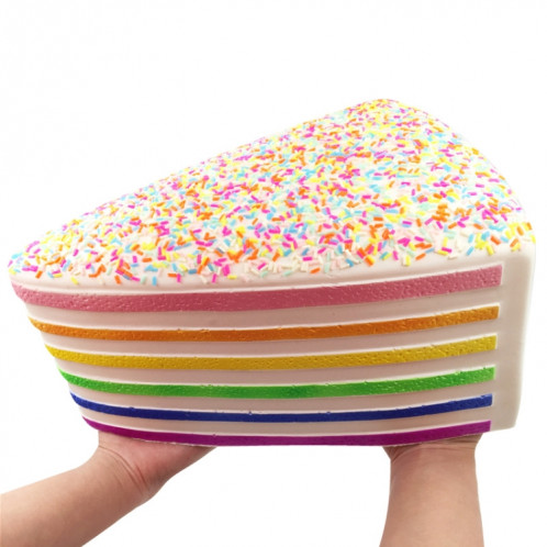 Jumbo Rainbow Triangle Cake Squeeze Toy Slow Rising Stress Relif Jouets pour enfants SH3221850-06