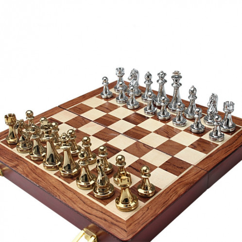 Jeu d'échecs européen simple en alliage de zinc SH5028817-06