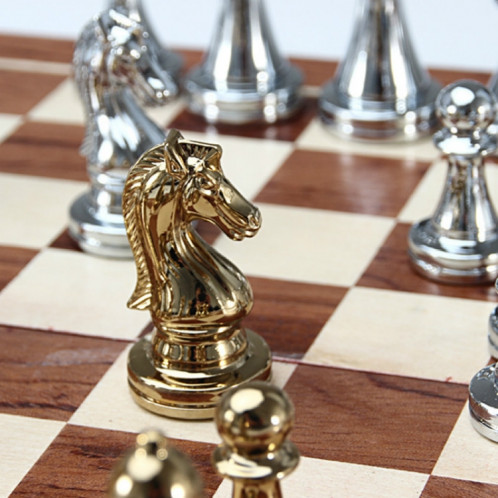 Jeu d'échecs européen simple en alliage de zinc SH5028817-06