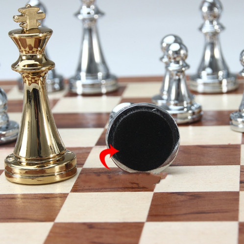 Jeu d'échecs européen simple en alliage de zinc SH5028817-06