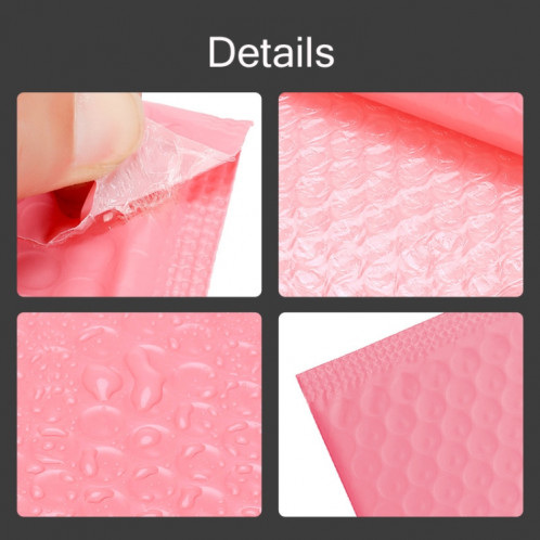 50 PCS Pink Co-Extrusion Film Bubble Sac Logistique Emballage Équipement Épaissi Sac, Taille: 35x38cm SH1104997-06