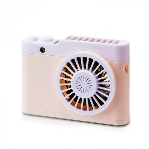Mini ventilateur portatif pour appareil photo de charge USB suspendu petit ventilateur (rose) SH301C380-07