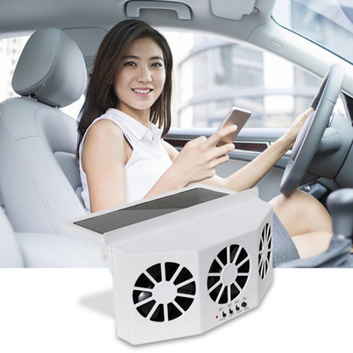 Radiateur de voiture solaire à économie d'énergie Protection de l'environnement désodorisation de désodorisation de désintoxication radiateur (blanc) SH901B439-07