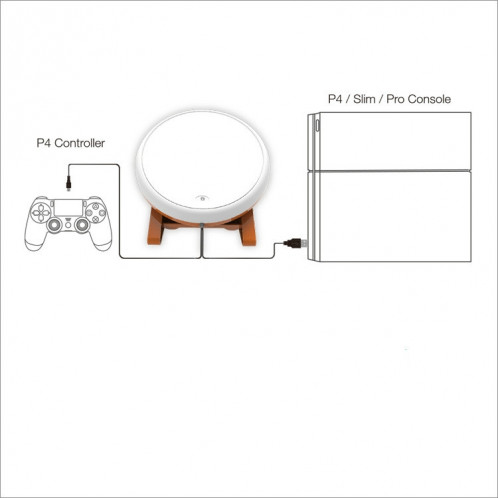 DOBE TP4-1761 Game Drum Jeu filaire universel Taiko pour PS4 / Slim / Pro SD38551521-05