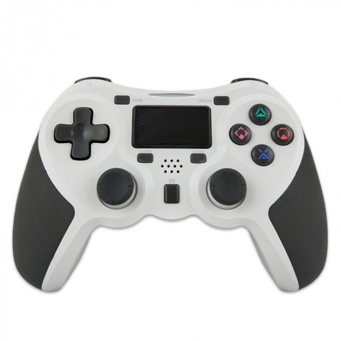 Manette de jeu sans fil caoutchoutée Bluetooth pour hôte PS4 (blanc) SH601A1058-07