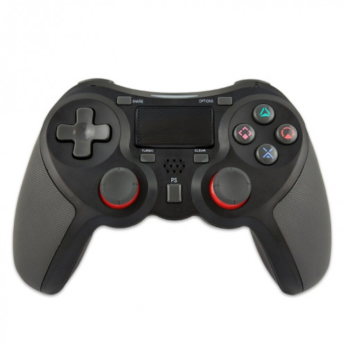 Manette de jeu sans fil caoutchoutée Bluetooth pour hôte PS4 (noir B) SH601C760-07