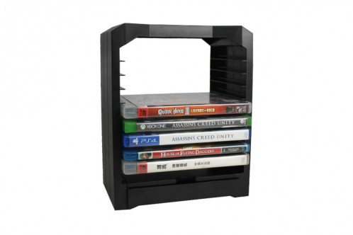 Boîte de rangement d'accessoires de jeu de support de disque pour accessoires PS4 / panneau hôte / disques de jeu SH4810905-05