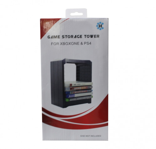 Boîte de rangement d'accessoires de jeu de support de disque pour accessoires PS4 / panneau hôte / disques de jeu SH4810905-05