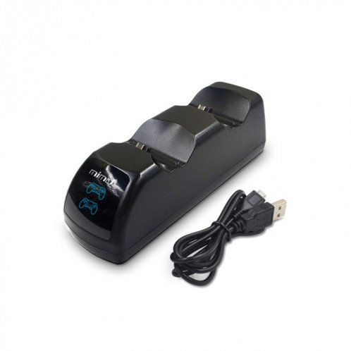Station d'accueil à double chargeur USB avec indicateur LED pour manette sans fil PS4 (noir) SM201A901-06