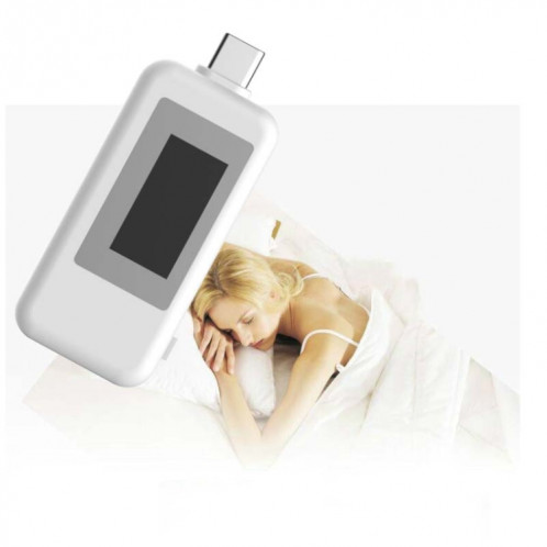 KEWEISI Testeur multifonction Type-C / USB-C Chargeur Détecteur Voltmètre Numérique Ampèremètre Voltmètres (Blanc) SH801A870-010