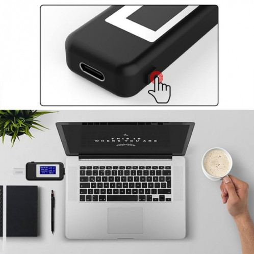 KEWEISI Testeur multifonction Type-C / USB-C Chargeur Détecteur Voltmètre Numérique Ampèremètre Voltmètres (Blanc) SH801A870-010