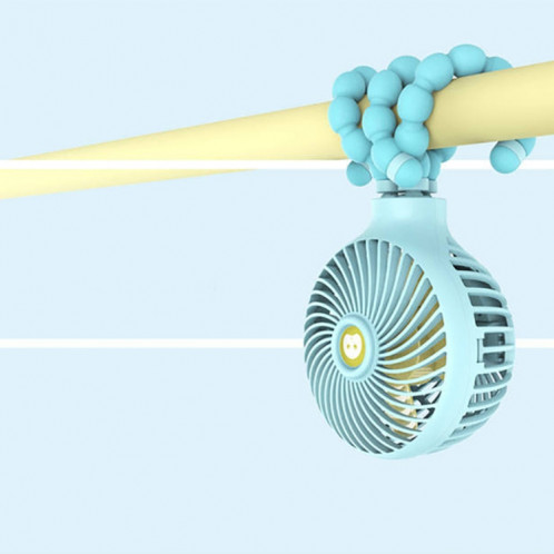 Mini ventilateur portatif rechargeable USB pliable de dessin animé déformé Octopus (rose) SH201B806-08