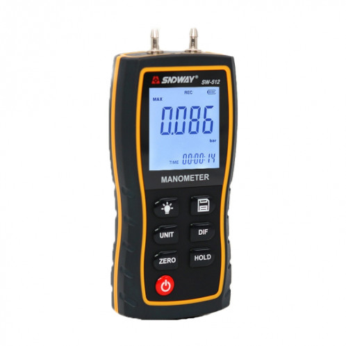 SnDway SW512 Testeur de pression différentiel numérique et négatif de haute précision SS47241842-011
