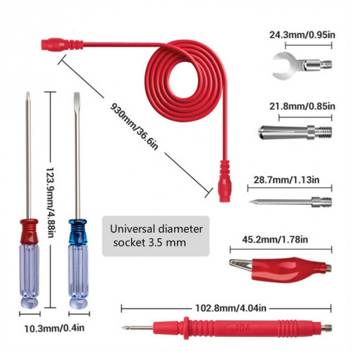 ANENG PT1020 + stylo de Table multimètre stylo de Table à aiguille interchangeable multifonctionnel Kits d'outils de réparation électroniques SA03171376-06