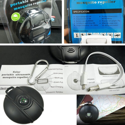 Répulsif solaire extérieur de souris répulsif portatif anti-insectes électronique multifonctionnel ultrasonique de boussole SH3850376-06