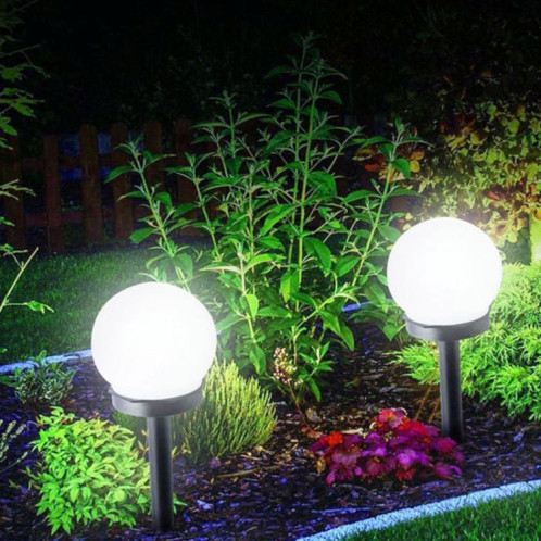 Décoration de paysage de pelouse de lumière de sol solaire d'ampoule extérieure imperméable de 2 PCS (lumière blanche) SH101A908-06
