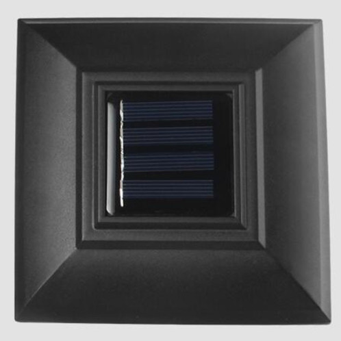 Lampe de mur de pelouse de jardin décorative imperméable extérieure de lumière de pilier solaire (lumière blanche chaude) SH701B1831-07